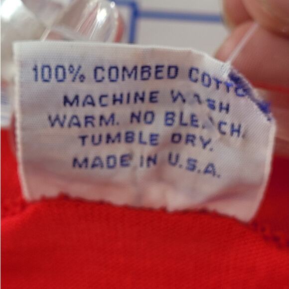 Vintage San Diego Embroidered Tee Crazy Shirts Single Stitch Red 90s Graphic - Picture 12 of 13